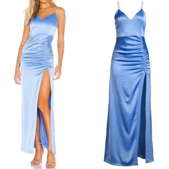 Alice + Olivia Blue Silk gown
